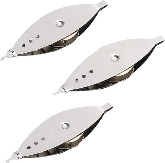 New 3Pcs Silver Metal Tatting Shuttle Kit for Beginners with Bobbin Supplies, Premium Iron Needle Shuttles for Household Knitting, DIY Vintage Lace Making Craft Projects and Sewing Accessories