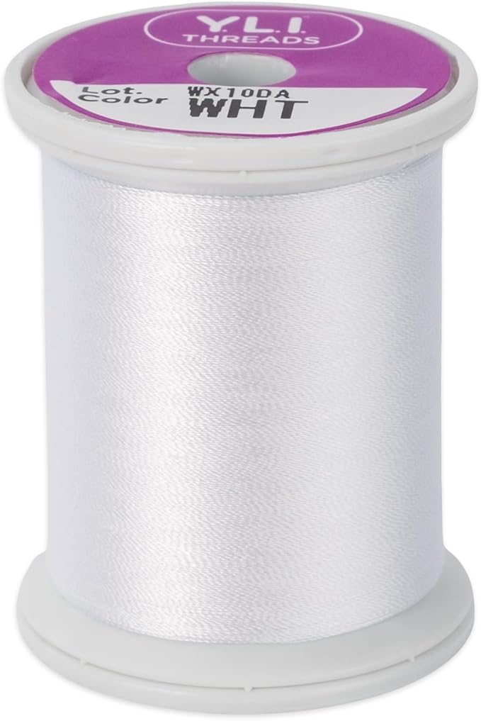 YLI Threads Silk Thread – 100 wt Fine Japanese Silk for Appliqué, EPP, and Quilting - White