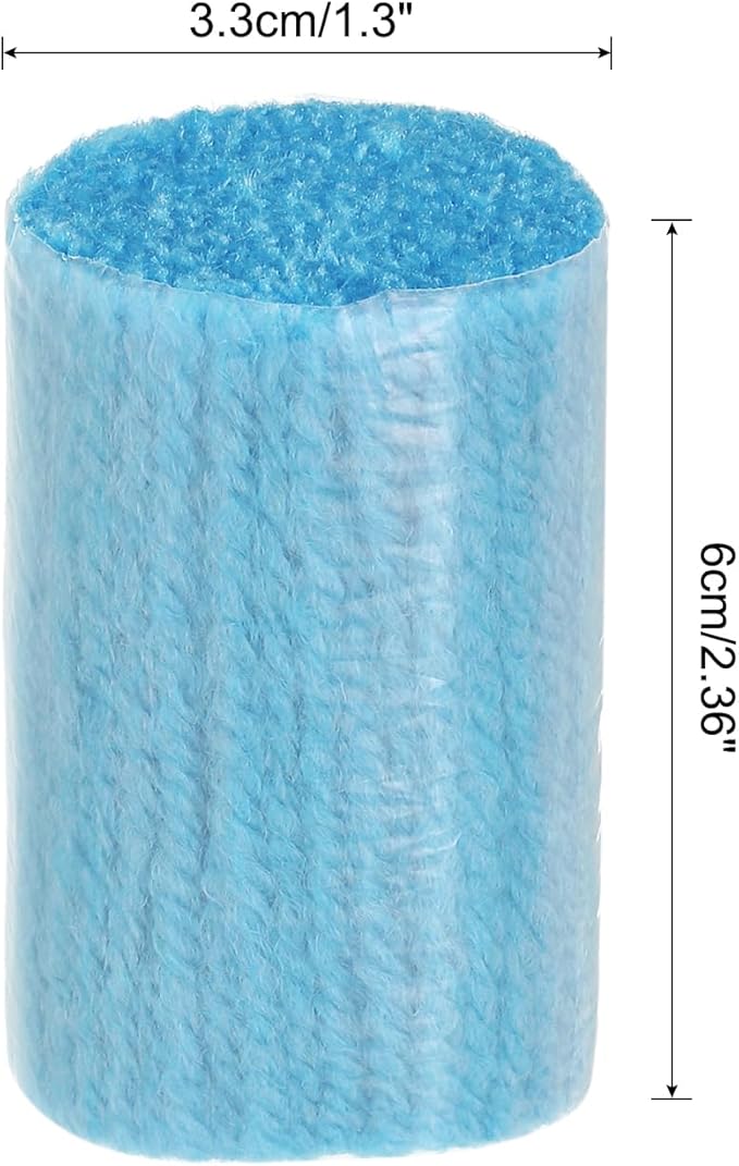PATIKIL 10 Rolls Latch Hook Yarn Kit - Precut Rugs Yarn for Making Crochet Bundles, Tapestry DIY Craft - for Adults Beginners - Lake Blue