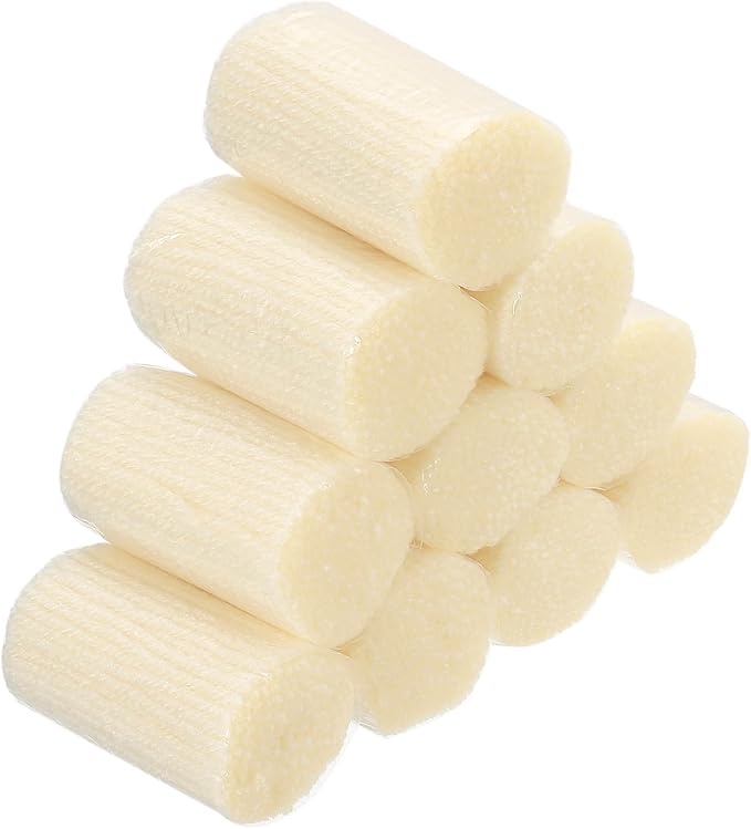 PATIKIL 10 Rolls Latch Hook Yarn Kit, Precut Rugs Making Crochet Bundles for Adults Beginners Tapestry DIY Craft, Beige
