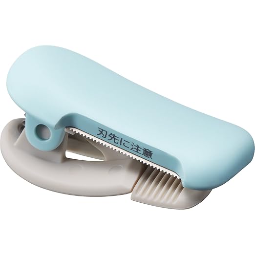 KOKUYO Washi Tape Cutter, Masking Tape Dispenser, Mini Portable Light Cutting, Clip Type, for 10-15mm Wide Tape, Light Blue, Japan Import (T-SM400LB)