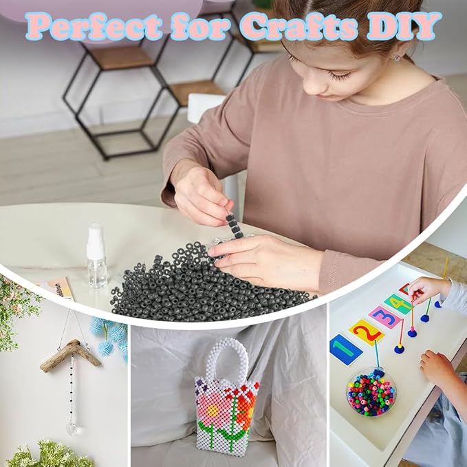 1100pcs Pony Beads,Friendship Bracelet Beads Kit,Bead for Jewelry Making Bracelets Making,Cute Small Bead for Crafts,Jewelry Necklace Keychain Charms Making Supplies