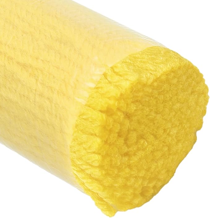 PATIKIL 10 Rolls Latch Hook Yarn Kit - Precut Rugs Yarn for Making Crochet Bundles, Tapestry DIY Craft - Adults Beginners - Lemon Yellow