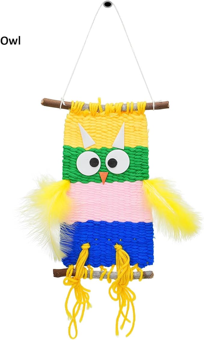 Parrovel Weaving Loom for Kids/Child Includes 3 Yarn Craft Kits with Detailed Instructions for Easy Weaving Suitable for Children Aged 6+
