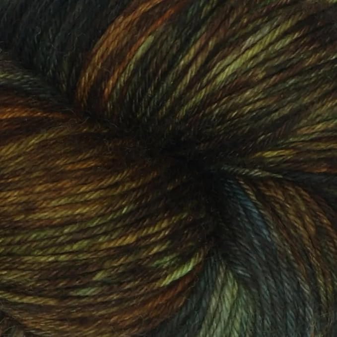 KnitPro Symfonie Fingering Weight Hand Dyed Variegated Yarn Skein | Extra Fine Merino Wool & Polyamide Blend for Knitting & Crocheting, Oeko-TEX Certified 400m, 100g | Terra Wilderness
