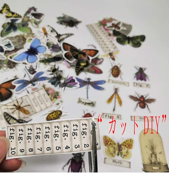 Alideco 80Pcs Vintage Vinyl Scrapbooking Stickers Packs, Funny Aesthetic Kawaii Stickers, for Adult for Girls Journaling Assorted Phone