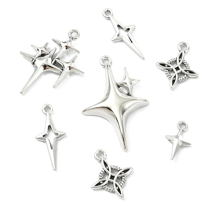 Antique Silver Cross Drink Insect Animal Theme Charms for DIY Jewelry Bracelet Necklace Earring Keychain Decor