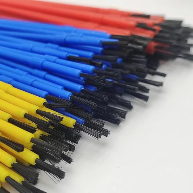 150pcs Plastic Paint Brushes Set Acrylic Paint Brushes Watercolor Brushes Colorful Detail Painting Kit Art Supplies for Educational & Learning Activity, 170mm