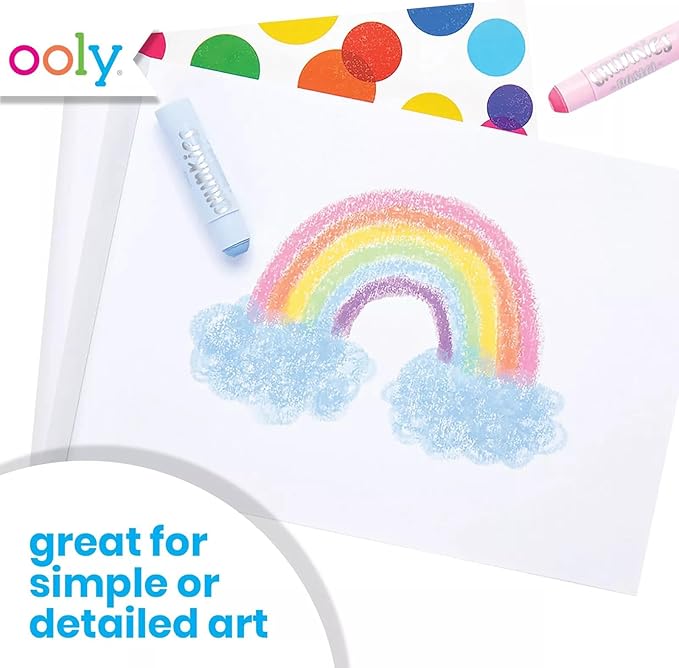 OOLY Chunkies 12" x 9" Thick Paper Sketchbook Pad - 60 Pages per Pad, 120 GSM / 32 LB Paper for Drawing, Artwork, Perfect with Chunkies Paint Sticks for Toddlers