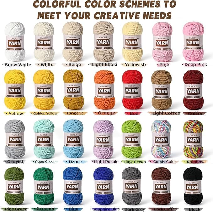 20 Pack 70.5oz/2624yds Bulky Multicolor Yarn Set, Plush Chenille Blanket Yarn for Crocheting, Fluffy Velvet Yarns for Crochet, Fuzzy Baby Yarns for Crocheting Soft, Crochet Amigurumi B