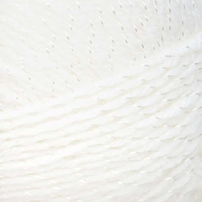 Lion Brand Yarn, Baby Soft Baby Blanket Yarn for Crocheting, Knitting, and Crafts, Baby White Pompadour, 3 Pack