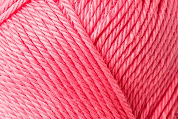 4 Skein/Pack Schachenmayr (SMC) Catania Originals Yarn, Each Ball 1.76 Oz (50gr) / 136 Yards (125 m), 100% Mercerized Cotton for Knitting and Crochet Yarn, Sport Weight, 409 - Dahlia