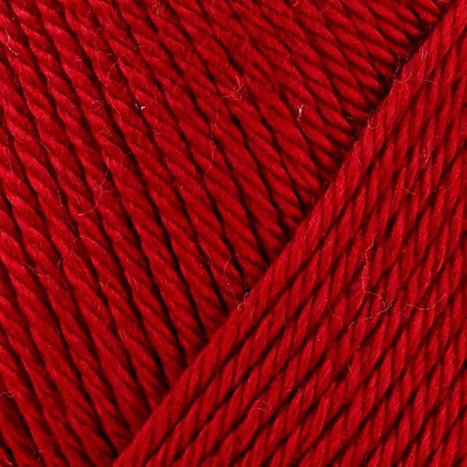 3 Skein/Pack Schachenmayr (SMC) Catania Originals Yarn, Each Ball 1.76 Oz (50gr) / 136 Yards (125 m), 100% Mercerized Cotton for Knitting and Crochet Yarn, Sport Weight, 192 - Wine Red