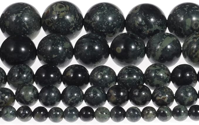 12mm Natural New Kambaba Jasper Gemstone Round Loose Beads Crystal Stone Bracelet Necklace Accessories Crafts for Jewelry Making DIY,1 Strand 15"