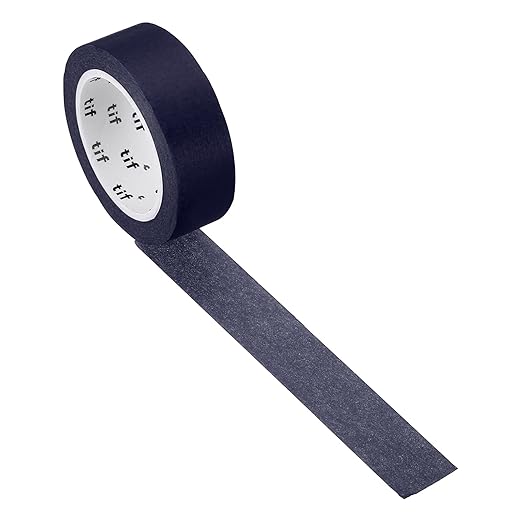 PATIKIL Holographic Washi Tape 0.59 Inch x 10.93 Yards, 1 Roll Self Adhesive Masking Sticker for DIY Art Craft Wrapping Decoration, Dark Blue