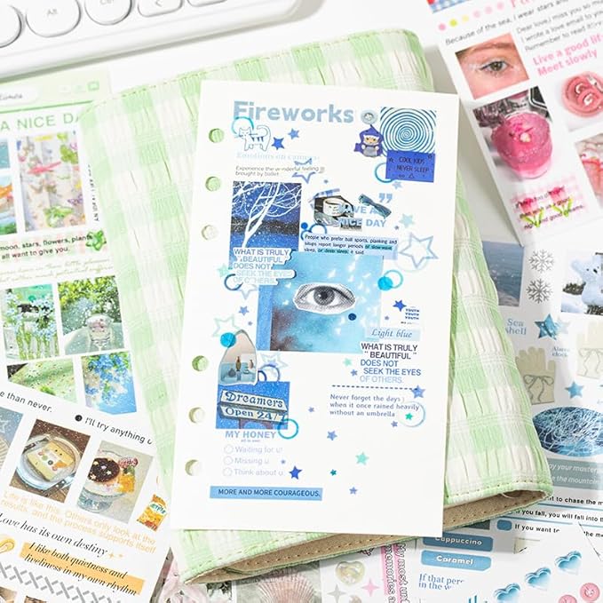 Alideco 30pcs Scrapbook Stickers Vintage Cakes Cuisine Desserts Sticker Book for Adults Sticker journaling Stickers for Scrapbooking (haifengxuyu)