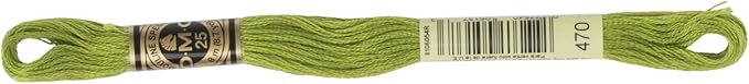 DMC 6-Strand Embroidery Cotton Floss, Light Avocado Green