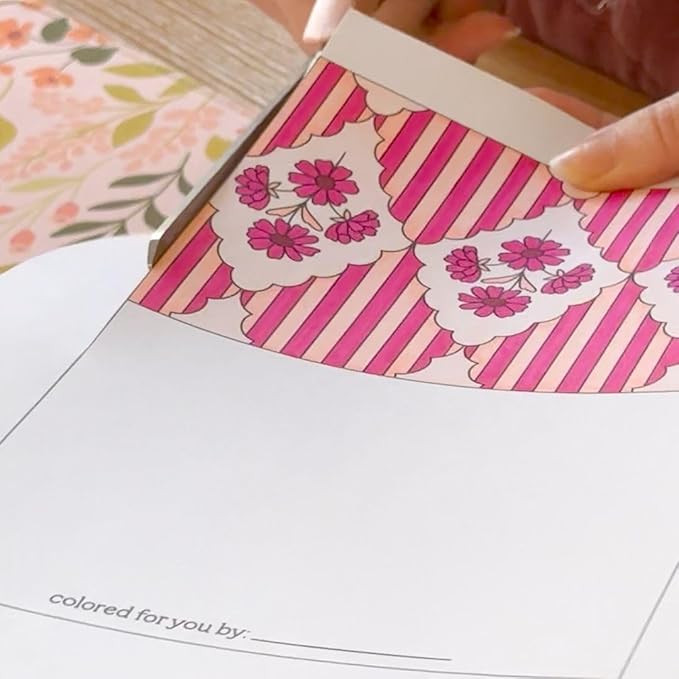 Elyse Breanne Design, Sincerely Yours Coloring Book, 20 Color-in Cards and Envelopes for Every Occasion