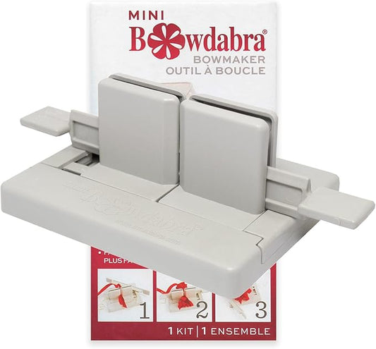 Morex Ribbon Mini Bowdabra Bow and Favor Maker, Grey