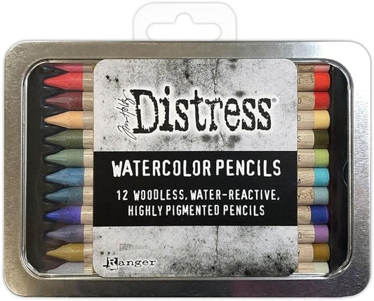 Tim Holtz Distress Watercolor Pencil 12pc Set 6 TDH83603