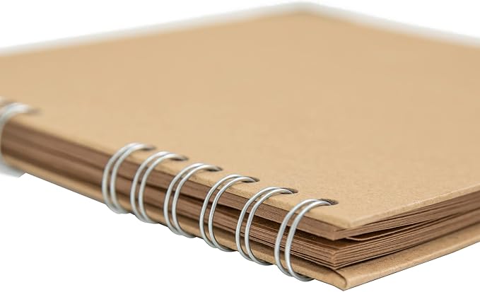 Scrapbook (8 x 8 inch) Scrapbook Album 60 Pages Ideal for Your DIY Scrapbooking Albums Wedding and Anniversary Family Photo Album (brown)