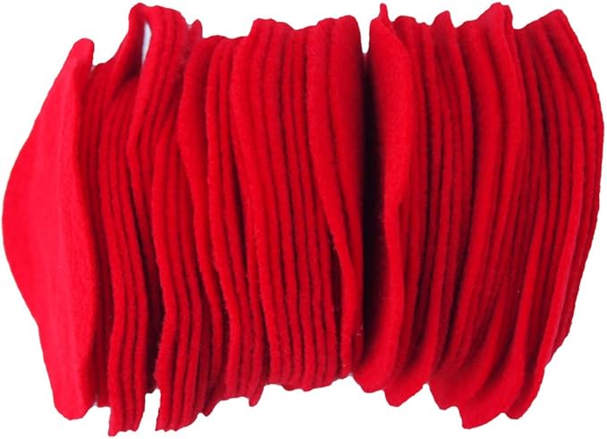 Playfully Ever After Red Craft Felt Circles (2 Inch - 44pc)