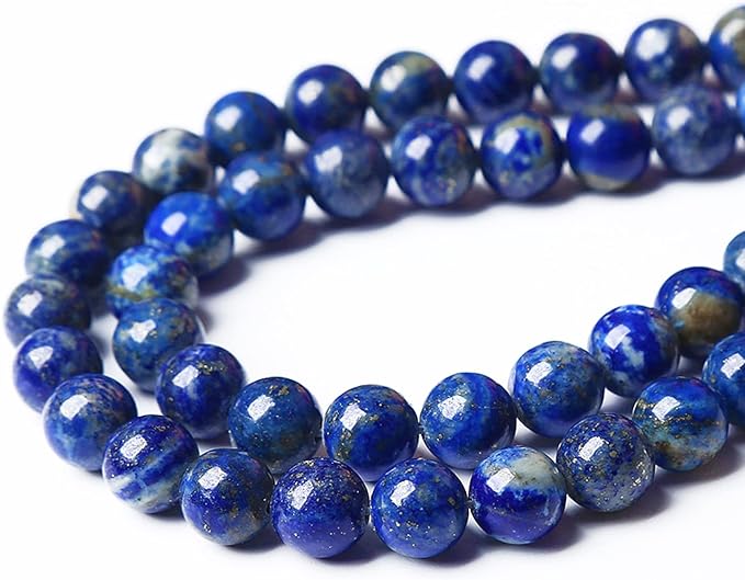 AAA+ Natural Lapis Lazuli Gemstone Beads 8mm 45PCS Round Loose Stone Beads for Jewelry Making DIY Bracelets Necklace Earrings