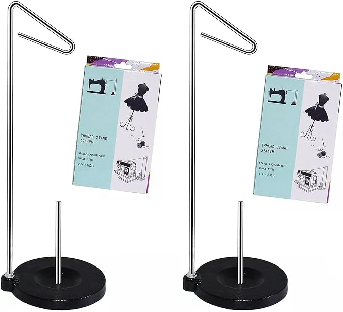 2Pcs #27449M Universal Stand Holder Full Metal Stable &Adjustable Thread Holder