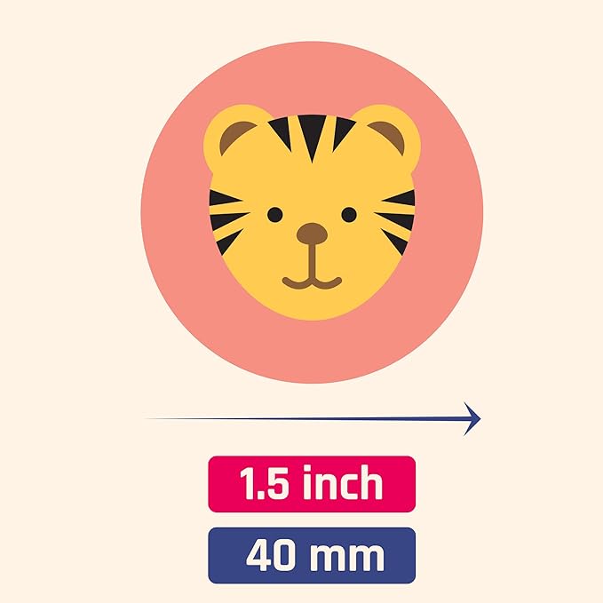 farm animal stickers for kids, 1.5" - 20 sheets, 200 stickers