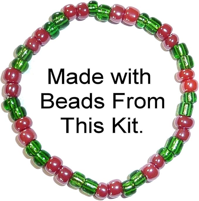 Assorted Loose Beads, Craft, Bracelet DIY, Beading Kit, Multi Colored Bulk Lot of 4mm 6/0 Seed Beads, Jewelry Making Kit (1 1/2 Pounds Assorted Beads (Double Pack))