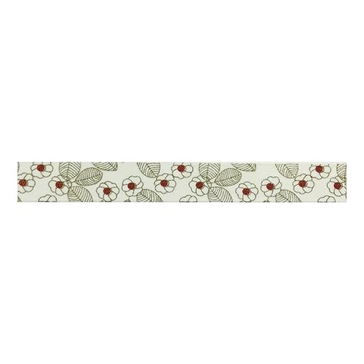 Wrapables Colorful Washi Masking Tape, Metallic Asian Floral