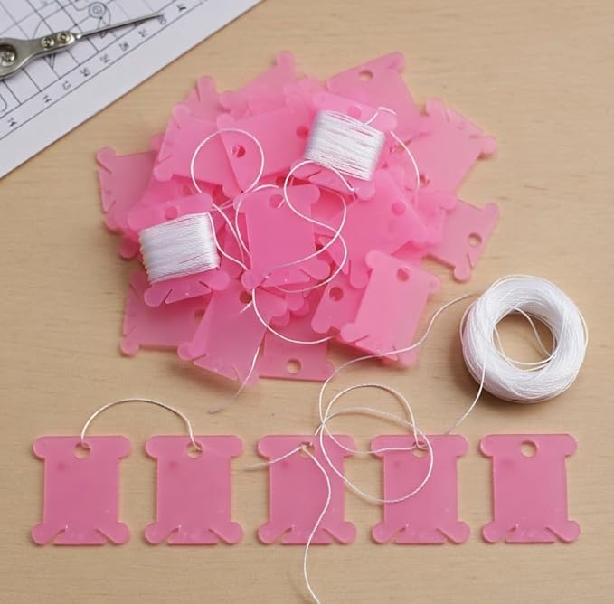 447 Pcs Embroidery Floss Bobbins, Embroidery Floss Organizer, Plastic Embroidery Thread Cards for Cross Stitch Thread Holder Sewing Storage (100)
