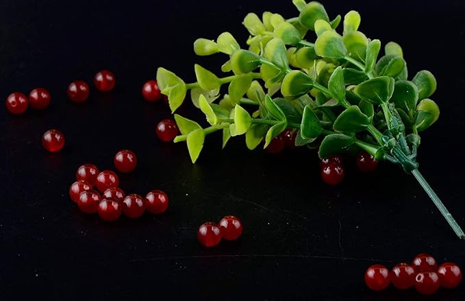 Natural Stone Beads 100pcs 10mm Red Agate Jade Round Genuine Real Stone Beading Loose Gemstone Hole Size 1mm DIY Smooth Beads for Bracelet Necklace Earrings Jewelry Making (Red Agate, 10mm)