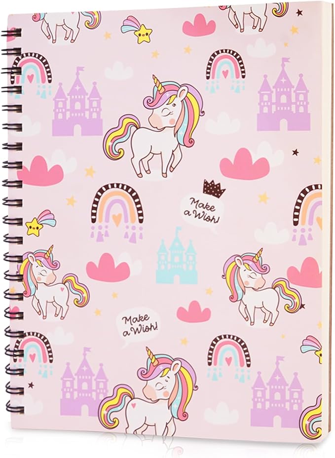 conda 8.5 x 11 Inch Sketchbook, Top Spiral Bound Sketch Pad, 100 Sheets (68 lb/100 GSM), Durable Acid-Free Sketch Paper, Drawing and Sketching Paper for Kids Adult Beginners