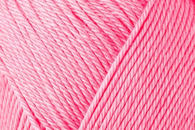 3 Skein/Pack Schachenmayr (SMC) Catania Originals Yarn, Each Ball 1.76 Oz (50gr) / 136 Yards (125 m), 100% Mercerized Cotton for Knitting and Crochet Yarn, Sport Weight, 225 - Pink