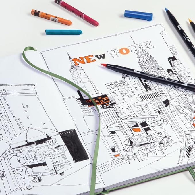 Leuchtturm1917 - Medium A5 Hardcover Sketchbook (Sage) - 112 Pages of 150g/m² Paper