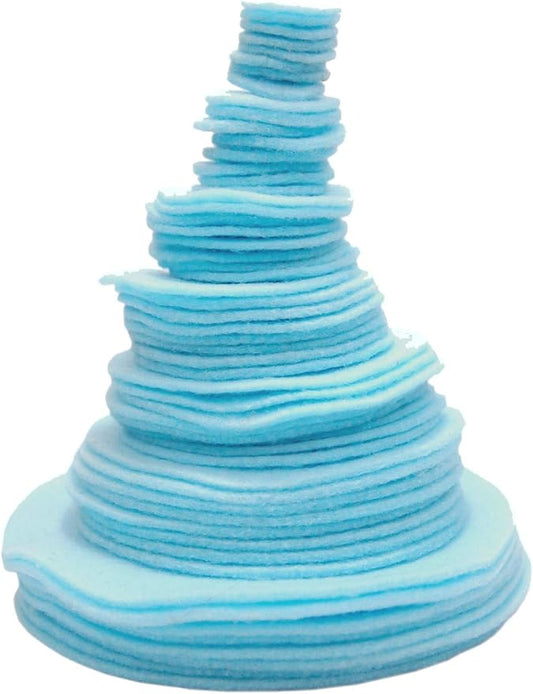 Playfully Ever After Light Blue Craft Felt Circles (Mixed Size Pack - 56pc)