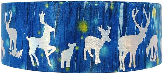 allydrew Gold and Silver Foil Washi Masking Tape, 15mm x 5M, Reindeer