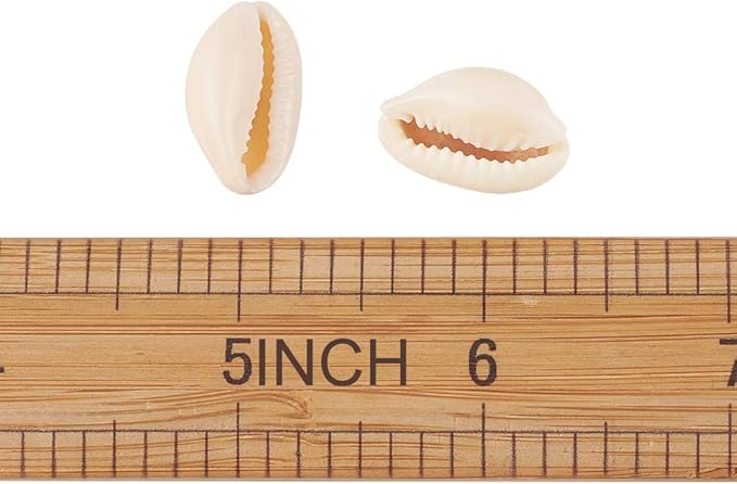 Cheriswelry 50pcs White Natural Spiral Shell Beads Sea Shells Beach Spacer Beads Charms Cowrie Shells Loose Beads 17~22mm 1mm Hole for Summer DIY Earring Bracelet Necklace Jewelry Making