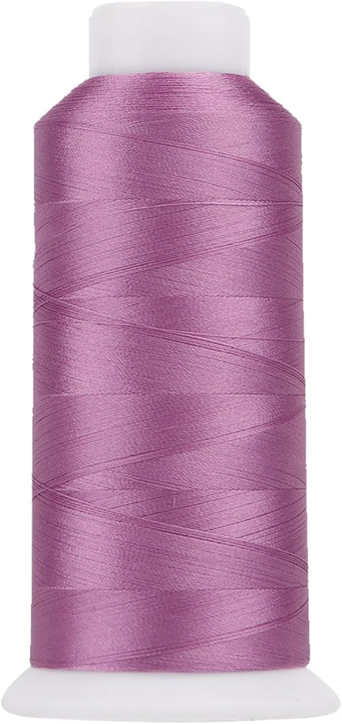 High Tenacity Polyester Embroidery Machine Thread 40WT(120D/2) 4000M Per Spool for Commercial and Domestic Embroidery Machine (Lilac-1712)
