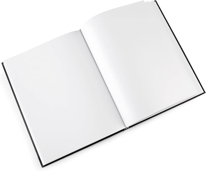 Pentalic - 8.5"x 11" Hardbound Sketchbook, 110 Sheets, Black
