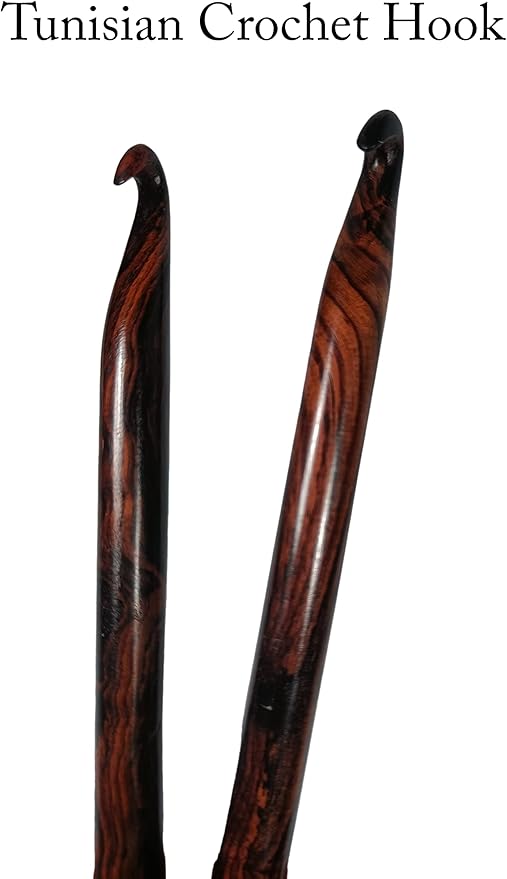 Rosewood Crochet Hook Set | 15PCS (3.5MM-25MM) | Handmade Wooden Needles | Engraved Sizes | Smooth Grip for Knitting, Crocheting, Yarn & Wool | Perfect for DIY Craft Projects & Gifts