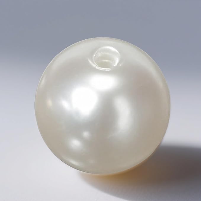 Laopottbeads 230 Pcs Ivory White 12MM Pearl Beads for Jewelry Making Round Pearl DIY Kit for Bracelets, Earrings, Necklaces & Anklets