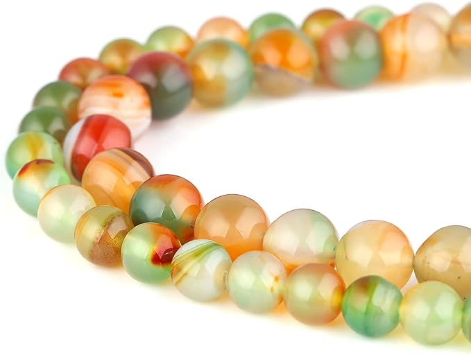 youngbling natural gemstone beads for jewelry making,10mm peacock agate polished round smooth stone beads for bracelet necklace 15 inch(peacock agate,10mm)