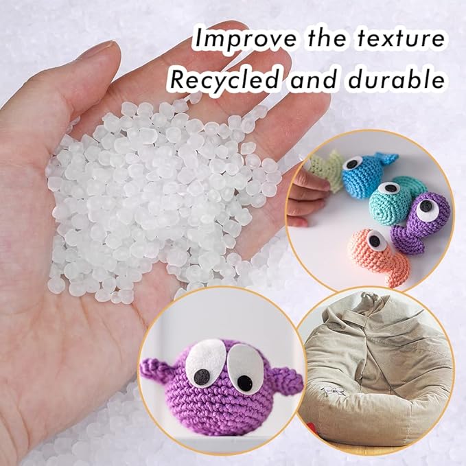 Doll Stuffing Beads, 7oz Weight Stuffing Beads, Craft Stuffing Beads, Plastic Filler Beads for Weighted Stuffed Animal - 200g