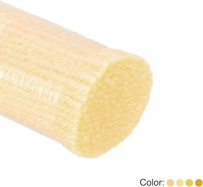Patikil 10 Rolls Latch Hook Kit, Precut Rugs Yarn, Crochet Colorful for Adults Beginners, Yellow Tone