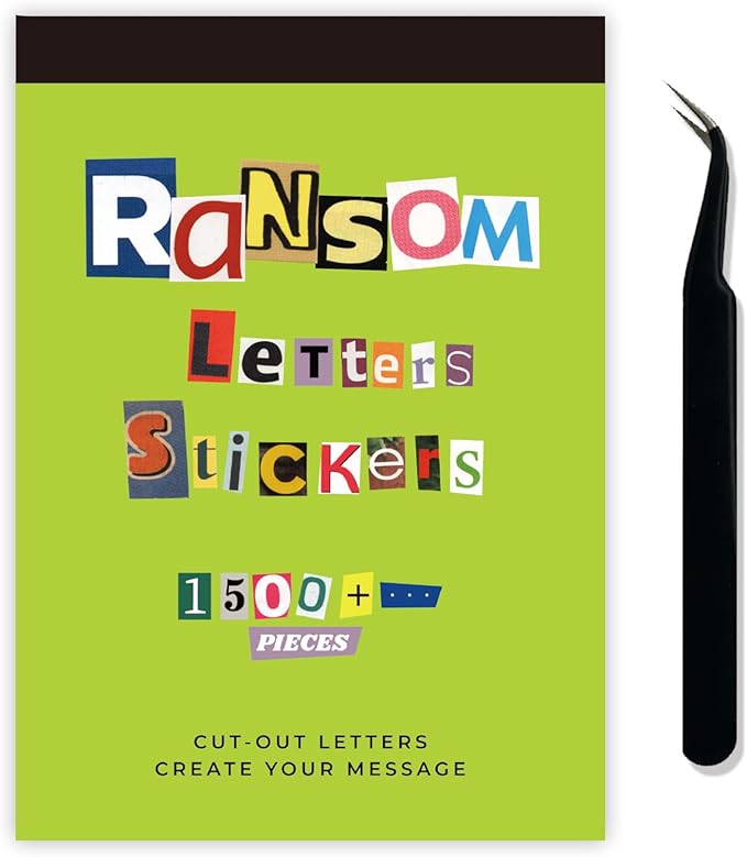 1500Pcs Letter Stickers for Scrapbooking,Ransom Note Sticker Book, Junk Journal, Journaling, DIY Crafts - Sticker Letters for Scrapbook Supplies, Junk Journal Supplies, Journaling Supplies