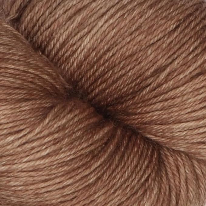 KnitPro Symfonie Fingering Weight Hand Dyed Semi-Solid Yarn Skein | Extra Fine Merino Wool & Polyamide Blend for Knitting & Crocheting, Oeko-TEX Certified 400m, 100g | Terra Jaggery