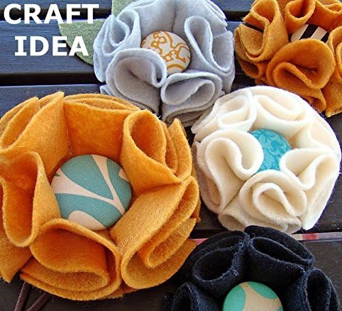 Playfully Ever After Red Craft Felt Circles (1 Inch - 200 pc)