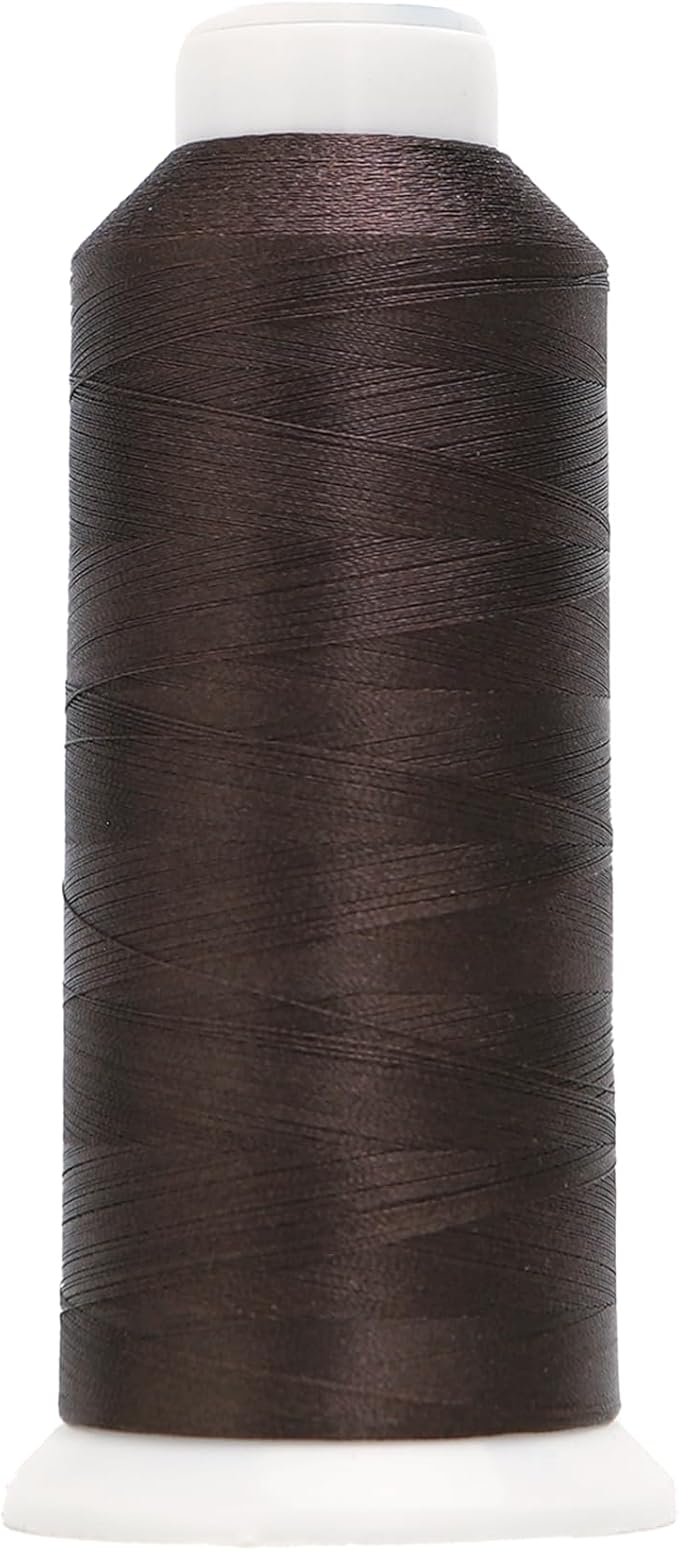 High Tenacity Polyester Embroidery Machine Thread 40WT(120D/2) 4000M Per Spool for Commercial and Domestic Embroidery Machine (Dark Chocolate-1859)
